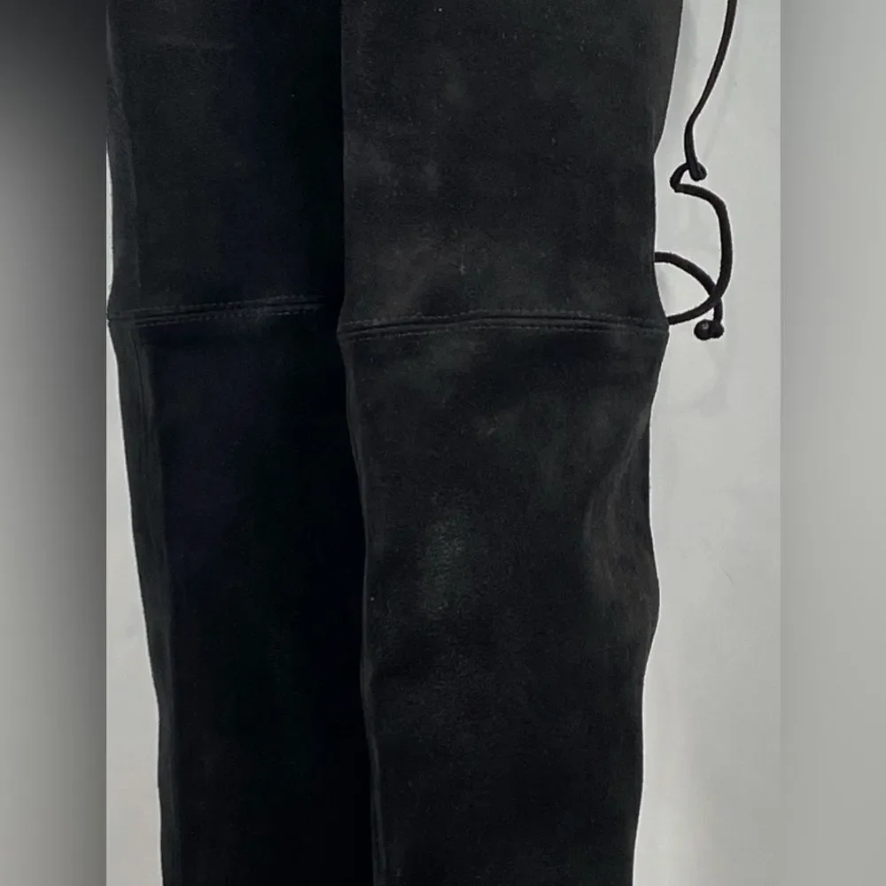 Stuart Weitzman Highland Block Heel Suede Over The Knee Boots size 9